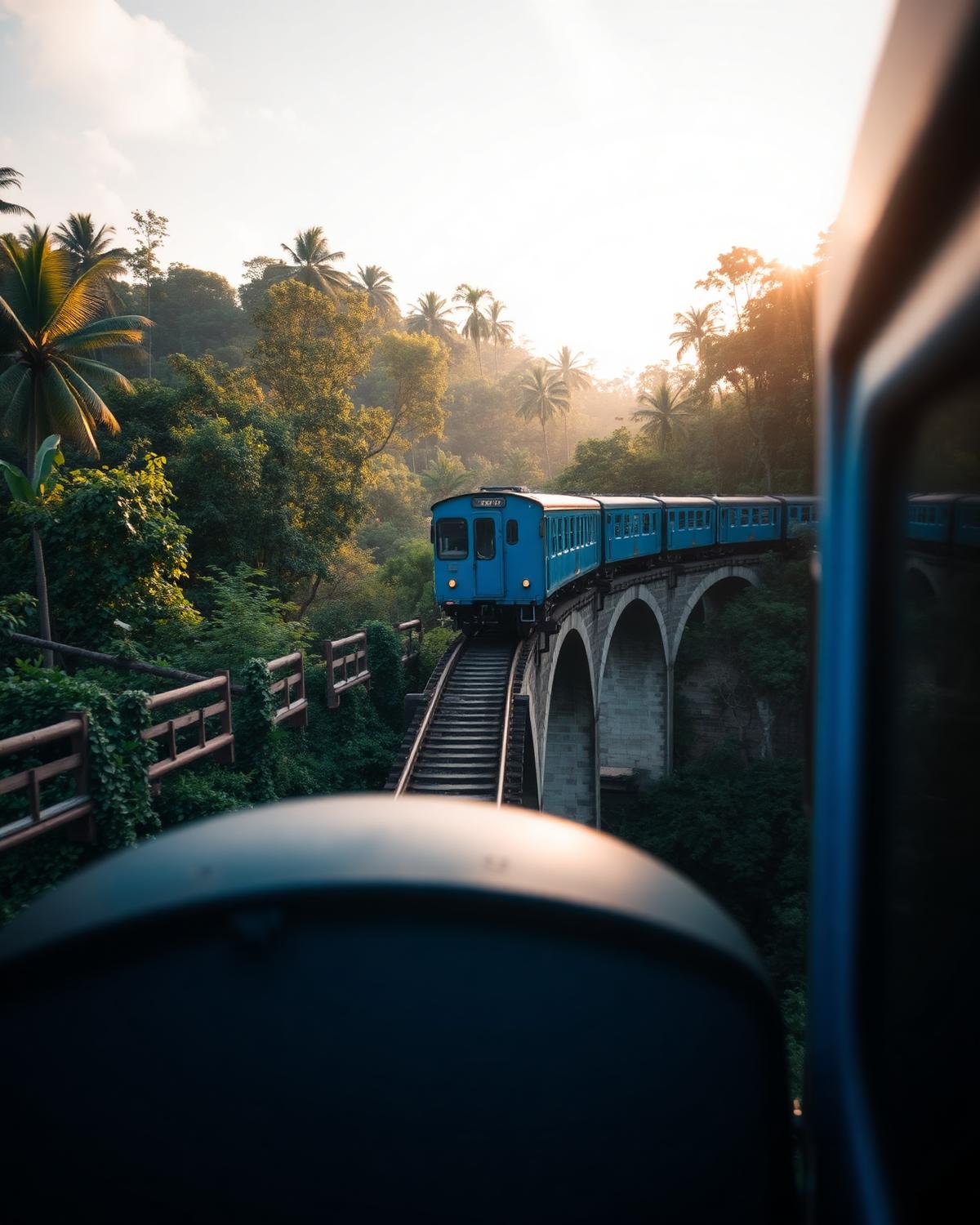 Nine Arch Bridge train