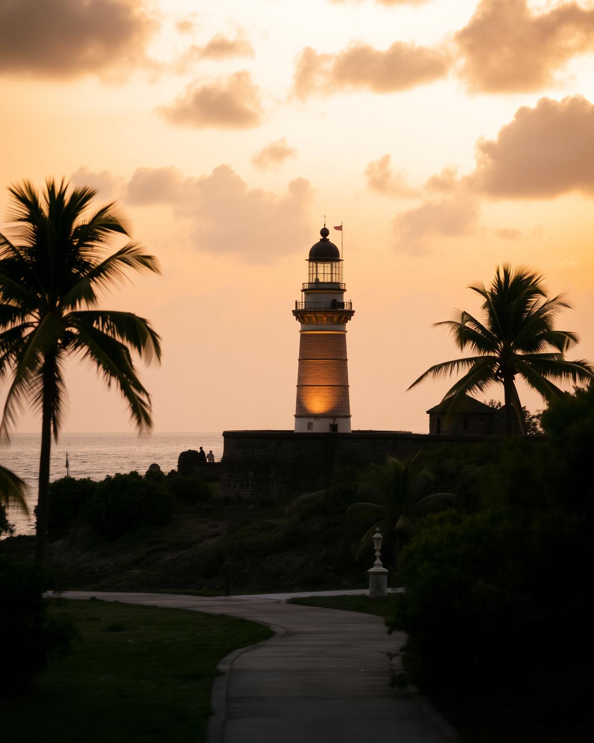 Galle fort coastline